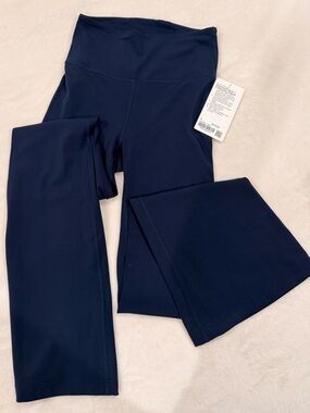 Lululemon Navy High-Waist Flare Leggings